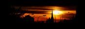 Západ slunce nad kostelem sv.Bartoloměje | I z vlaku se dá ledacos zachytit | autor: Radka Kindlová